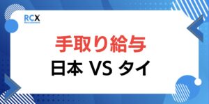 タイ　手取り給与　ネット給与　税金