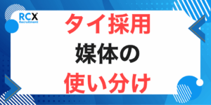 タイの採用媒体の選び方｜求人サイト・人材紹介・SNSの使い分け完全ガイドのアイキャッチ画像